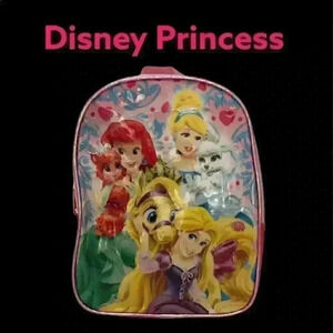 DISNEY PRINCESS SMALL KIDS PINK BACKPACK